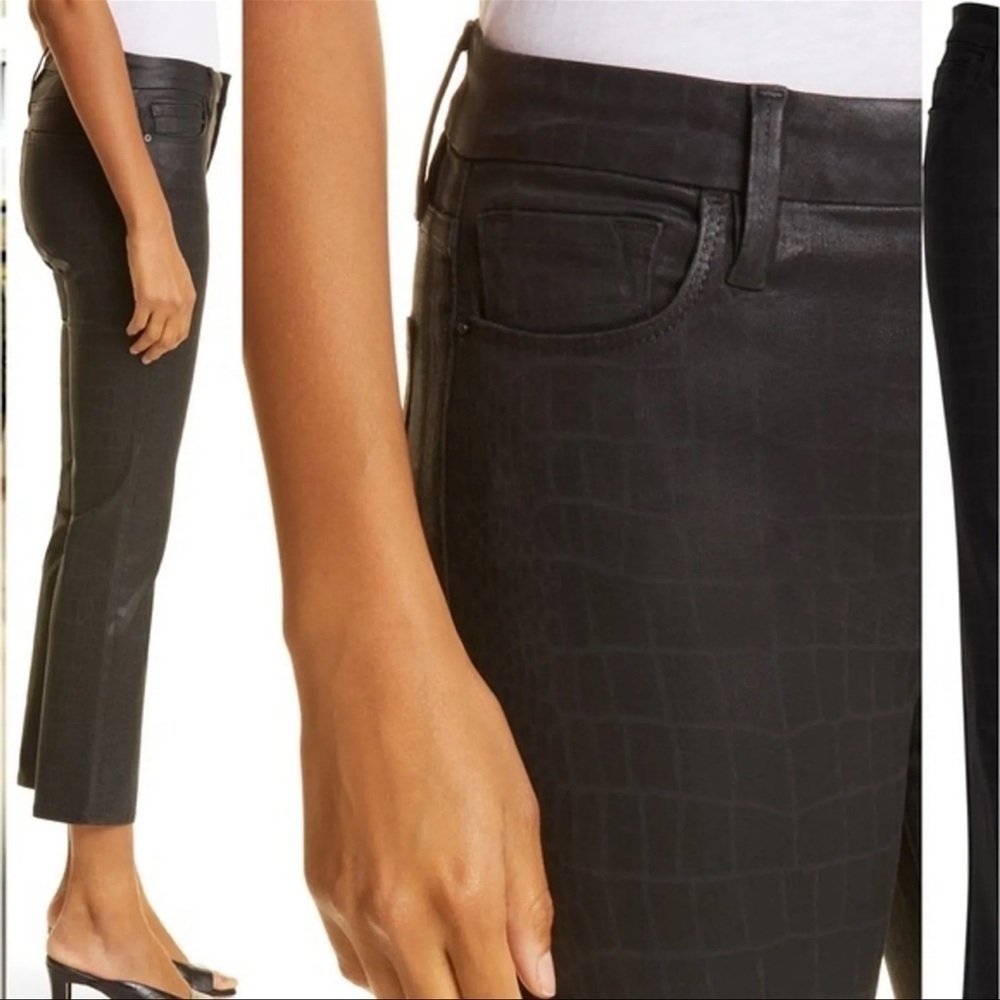 Frame Le Crop Mini Boot Cut Jeans
Black | Color: Black | Size: 32 | - Picture 3 of 9